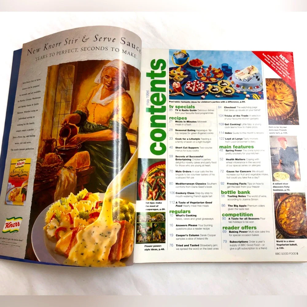 BBC Good Food Magazines Lot of 3 British Food April 1993 April 1998 May 1994